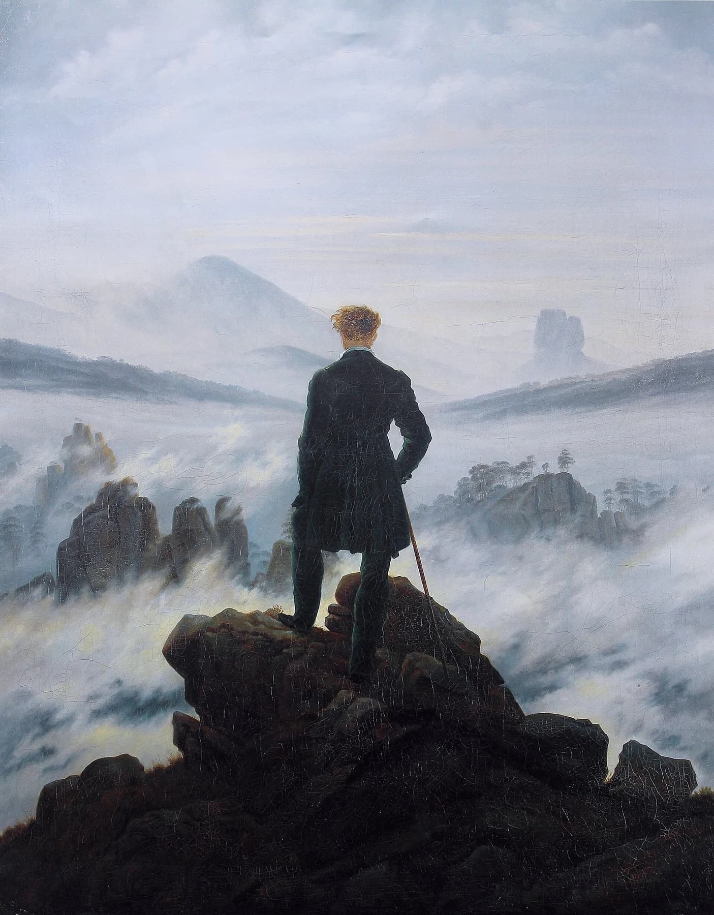 Caspar David Friedrich, Wanderer above the Sea of Fog